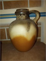 486-48 W. Germany Lg Pottery Pitcher 18" T