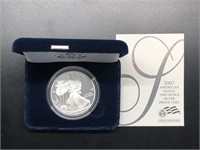 2007 PROOF SILVER EAGLE W BOX PAPERS