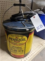 5 gallon oil can w/pump