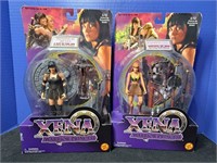New 1998 Warrior Xena & Gabrielle Toy Biz Figures