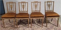 4 French provincial dining chairs