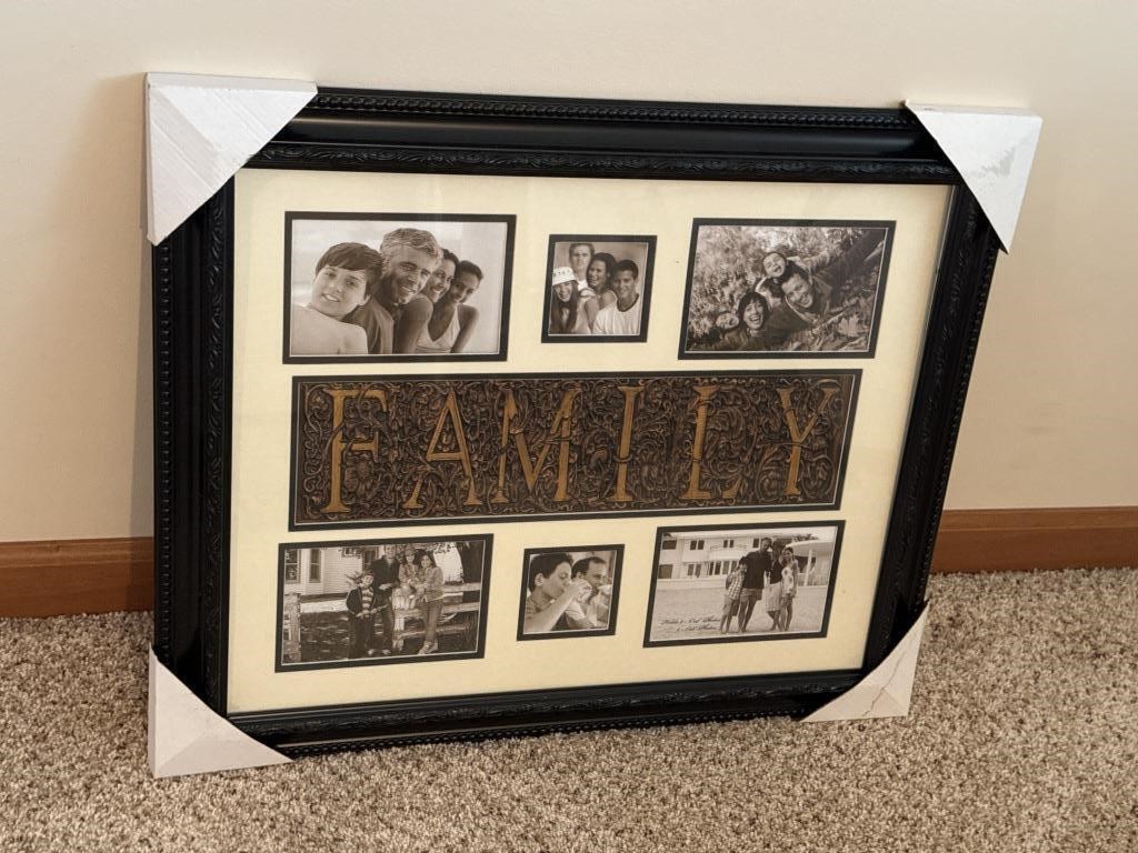 Family collage picture frame, picture