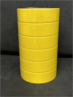 6 Rolls Of Performance Yellow Masking Tape 36mm x