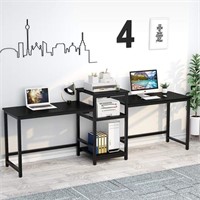 Tribesigns 96.9" Double Computer Desk