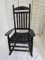 Nice Black Wood Rocking Chair