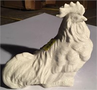 Porcelain rooster, 9" tall