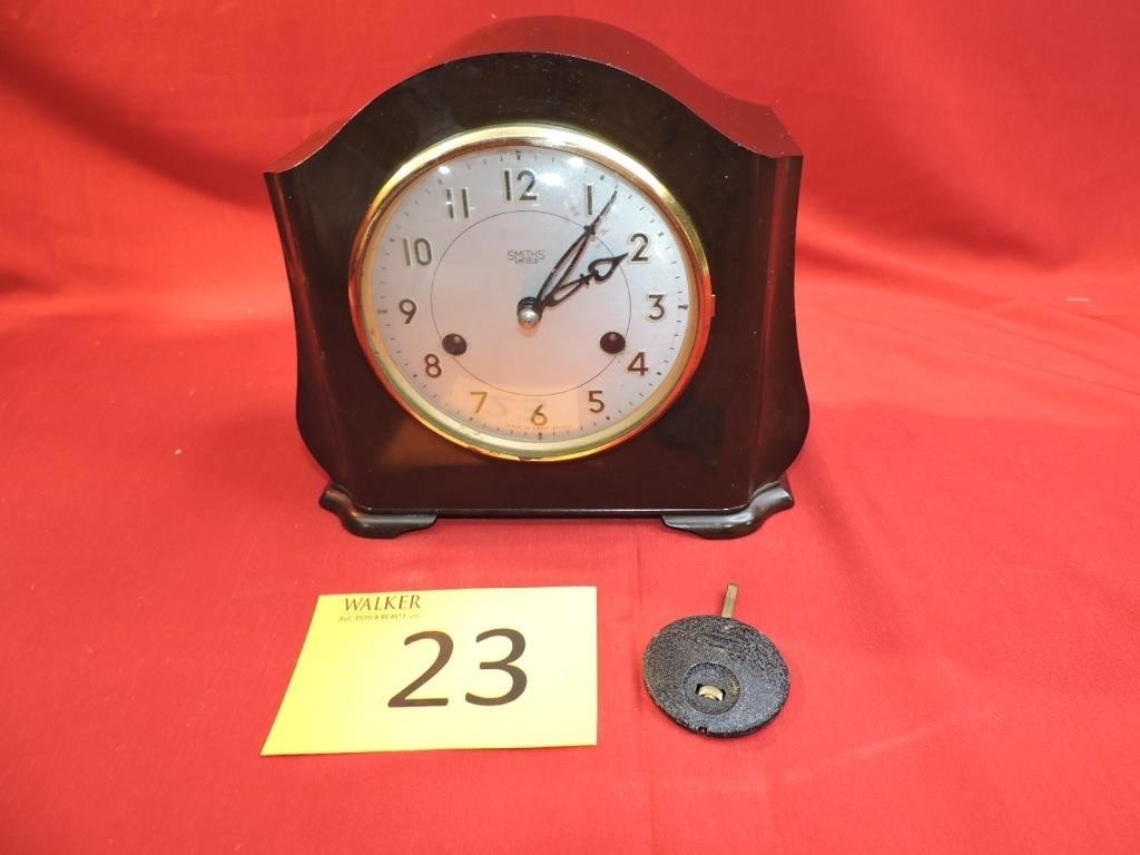Vintage Smiths Enfield Great Britain Mantle Clock