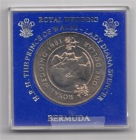 1981 Bermuda $1 Royal Wedding Coin