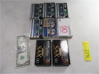 (8) New Cassette asst Tapes