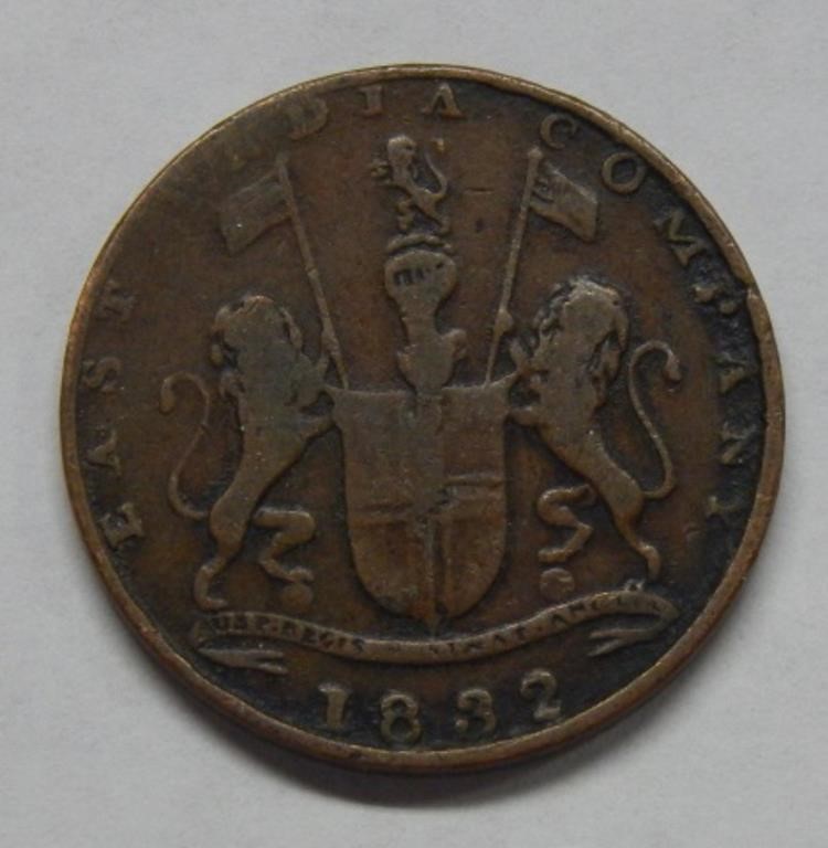 1832 East India Company 1/4 Anna