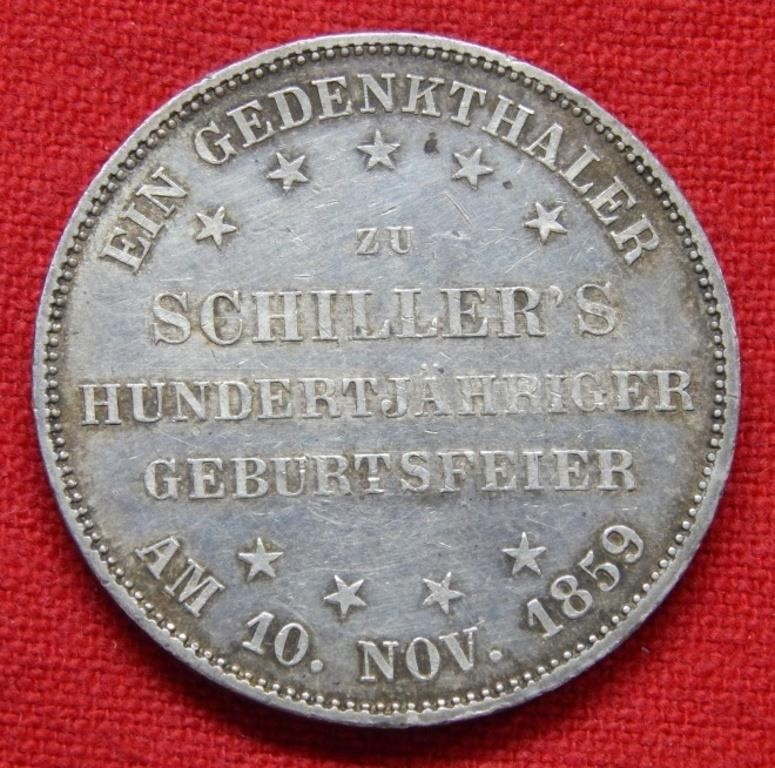 1859 Frankfurt Silver Commemorative