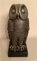 Signed Owl Statue