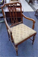 Wooden Armchair 37"H