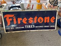 72" x 30" Firestone Tires Double Sided Enameled