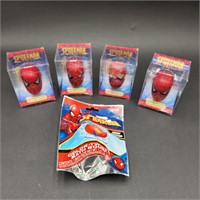 Spiderman Marvel Lot (Fun Toppers & Bath Bomb) NIB