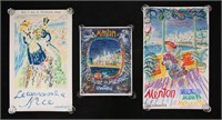 3 French Travel Posters Terechkovitch & Cavailles