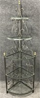 Metal Scrollwork Corner Etagere