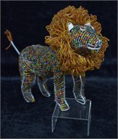 Beaded Lion Decorative Figure