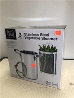 3 Piece Stainless Steel Vegetable Steamer