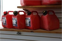 4 SMALL GAS CANS