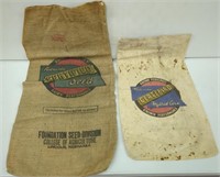 2x- Vintage Nebr. Certified Hybid Corn Sacks