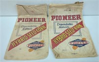 4x- Vintage Pioneer Seed Corn Cloth Sacks