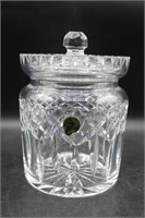 Waterford Lidded Crystal Biscuit Jar, Ireland