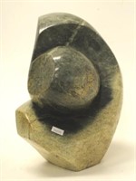 African abstract carved soapstone sculpture