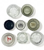 8 Vintage pressed glass ashtrays-Las Vegas