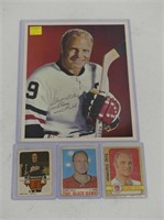 ASS'T BOBBY HULL HOCKEY CARDS W/1960'S PHOTO