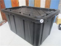 27 Gallon Black Flip Top Tote