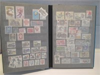 STAMP ALBUM WITH VINTAGE STAMP COLLECTION