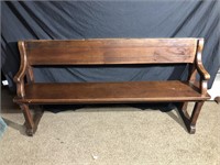 Church Pew w/storage in the back top