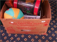 Box of miscellaneous toys