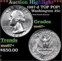 ***Auction Highlight*** 1987-d Washington Quarter