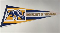 U of M Wolverines University of Michigan Pennant