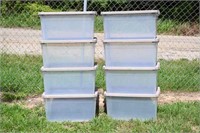 Clear Totes w/ Gray Lids