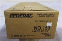 Full Case – Federal No. 150 Large Pistol Primers