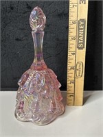 Fenton Iridescent Pink Lily of the Valley Bell