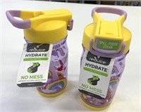 2 New Reduce Hydrate Spill Proof Cups