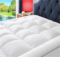 ELEMUSE Extra Thick Cooling Queen Mattress Topper