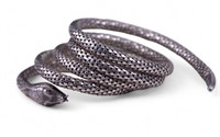Sterling Silver Scaled Snakehead Bracelet