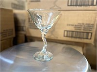 Bid X24 Libbey 7 1/2oz Z-Stem Martini Glasses