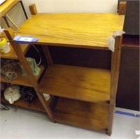 Three Tier Wooden Corner Shelf