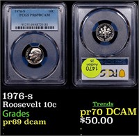 Proof PCGS 1976-s Roosevelt Dime 10c Graded pr69 d