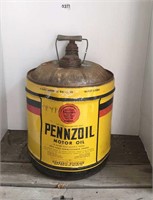 Pennzoil oil can