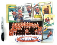 7 cartes hockey des Canadiens GAINEY, ROBINSON et+