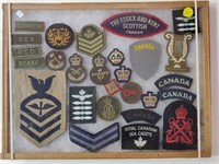 Canada Military Items Framed