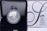 2006 PROOF SILVER EAGLE W BOX PAPERS