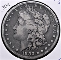 1882 S MORGAN DOLLAR F